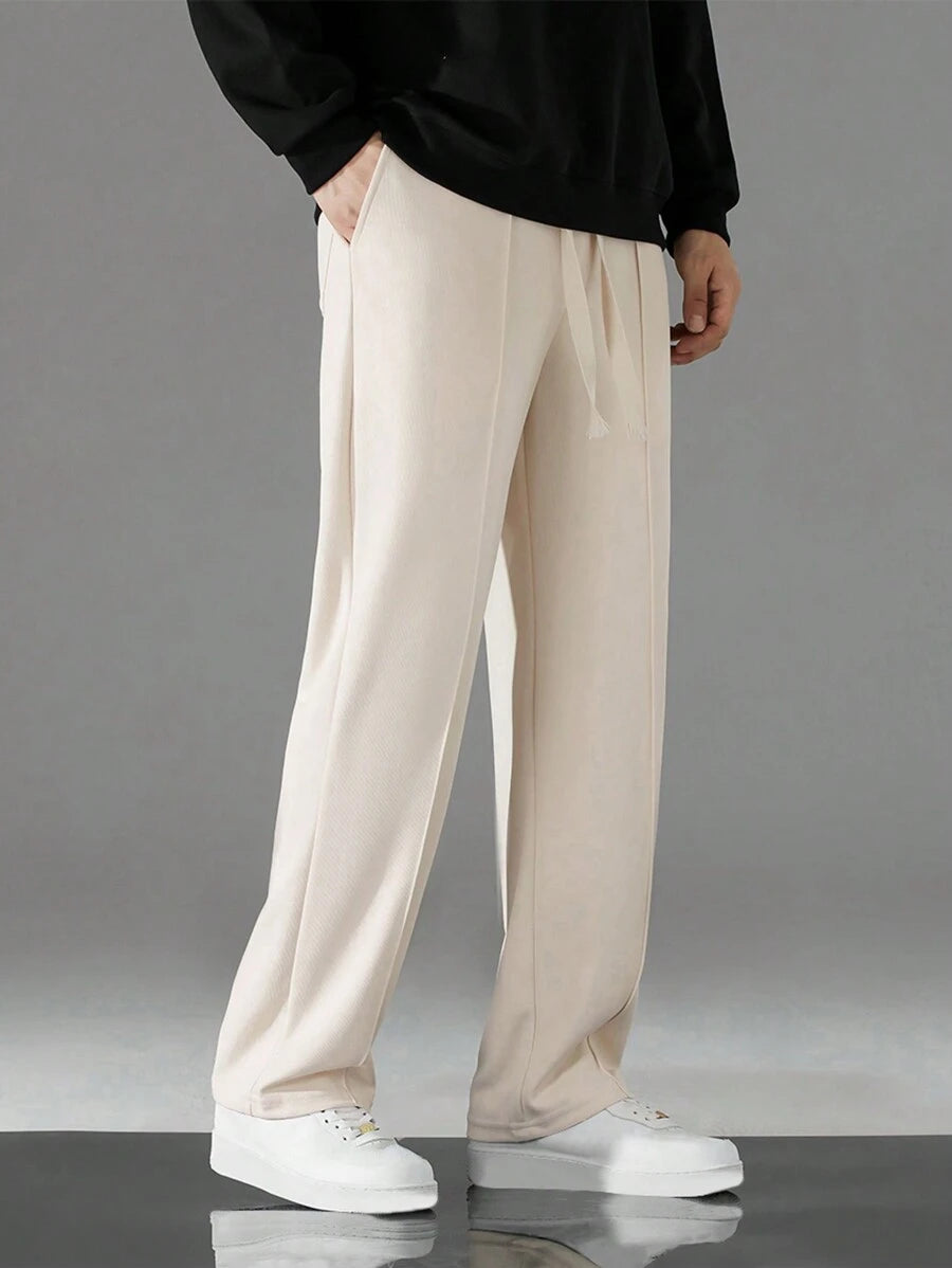 Pantalon Sudadera Bota Recta - Beige