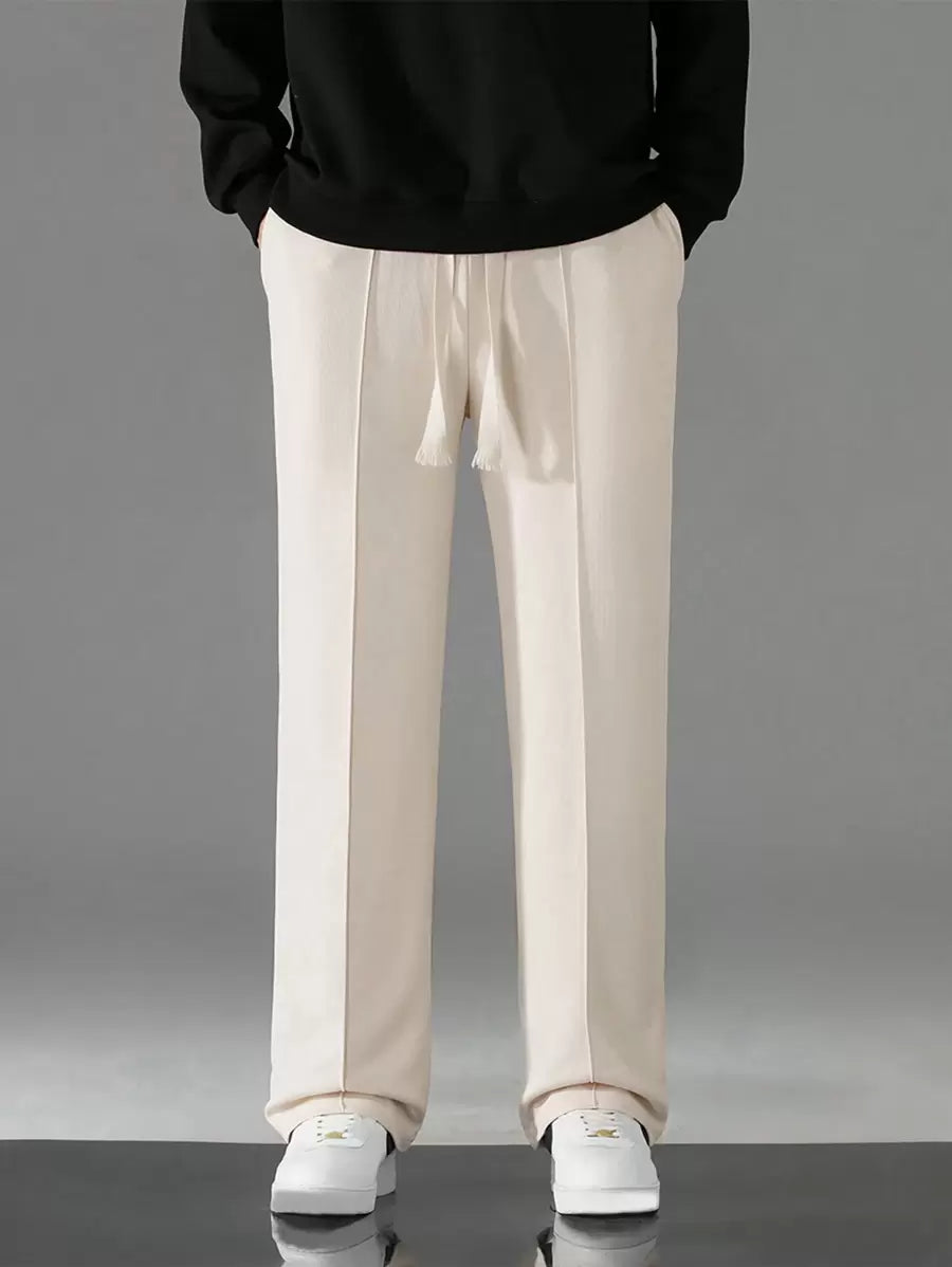Pantalon Sudadera Bota Recta - Beige