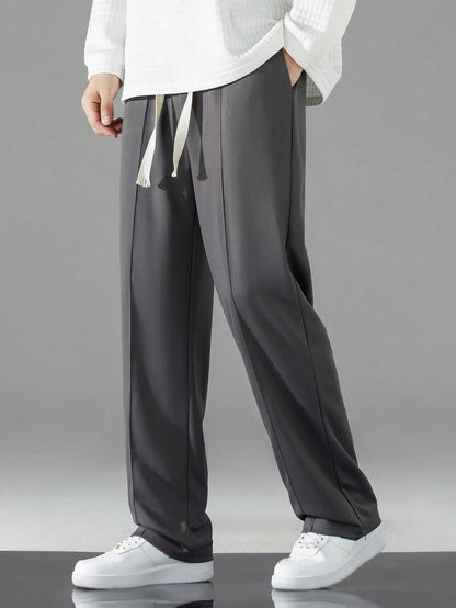 Pantalón Sudadera Bota Recta - Gris