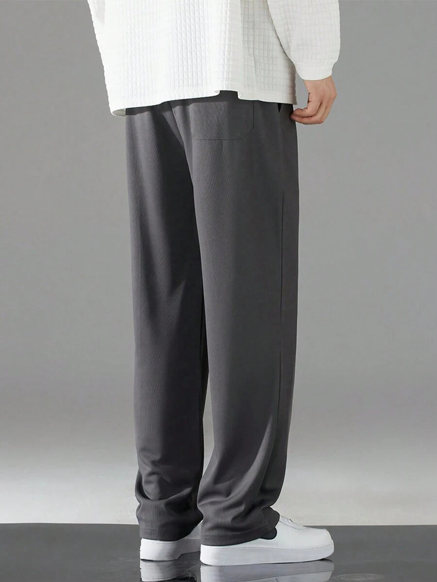 Pantalón Sudadera Bota Recta - Gris