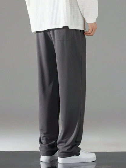 Pantalón Sudadera Bota Recta - Gris