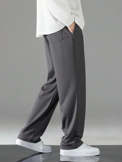Pantalón Sudadera Bota Recta - Gris