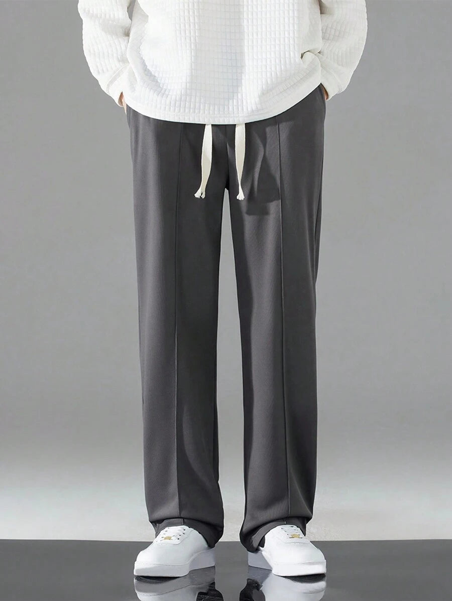 Pantalón Sudadera Bota Recta - Gris