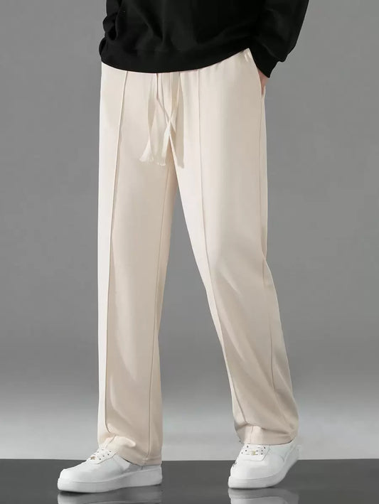 Pantalon Sudadera Bota Recta - Beige