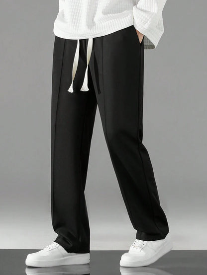 Pantalon Sudadera Bota Recta - Negro