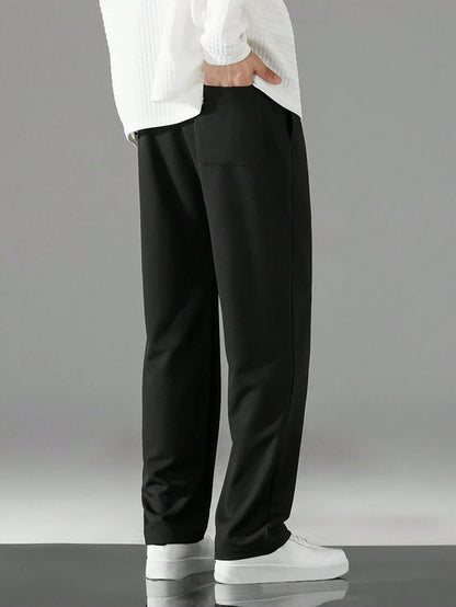 Pantalon Sudadera Bota Recta - Negro