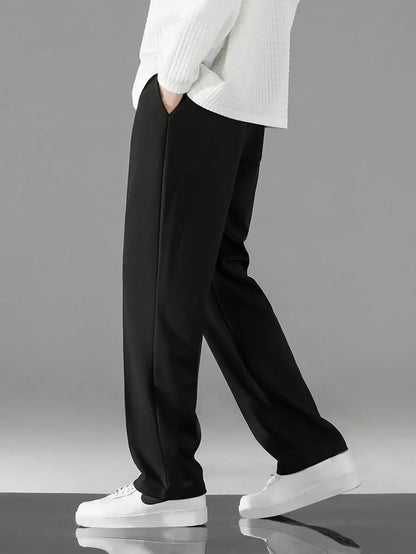 Pantalon Sudadera Bota Recta - Negro